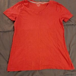Red short sleeve shirt